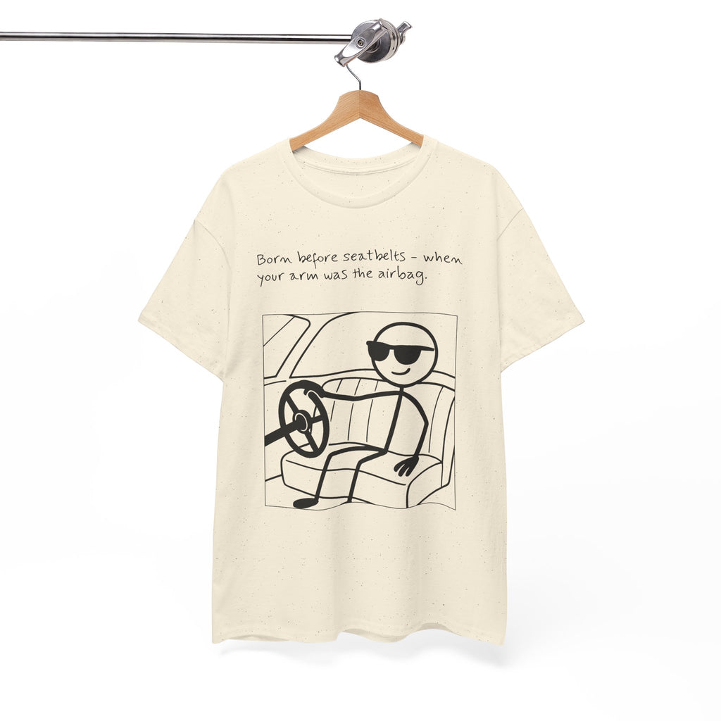 Born Before Seatbelts Vintage-Style Tee