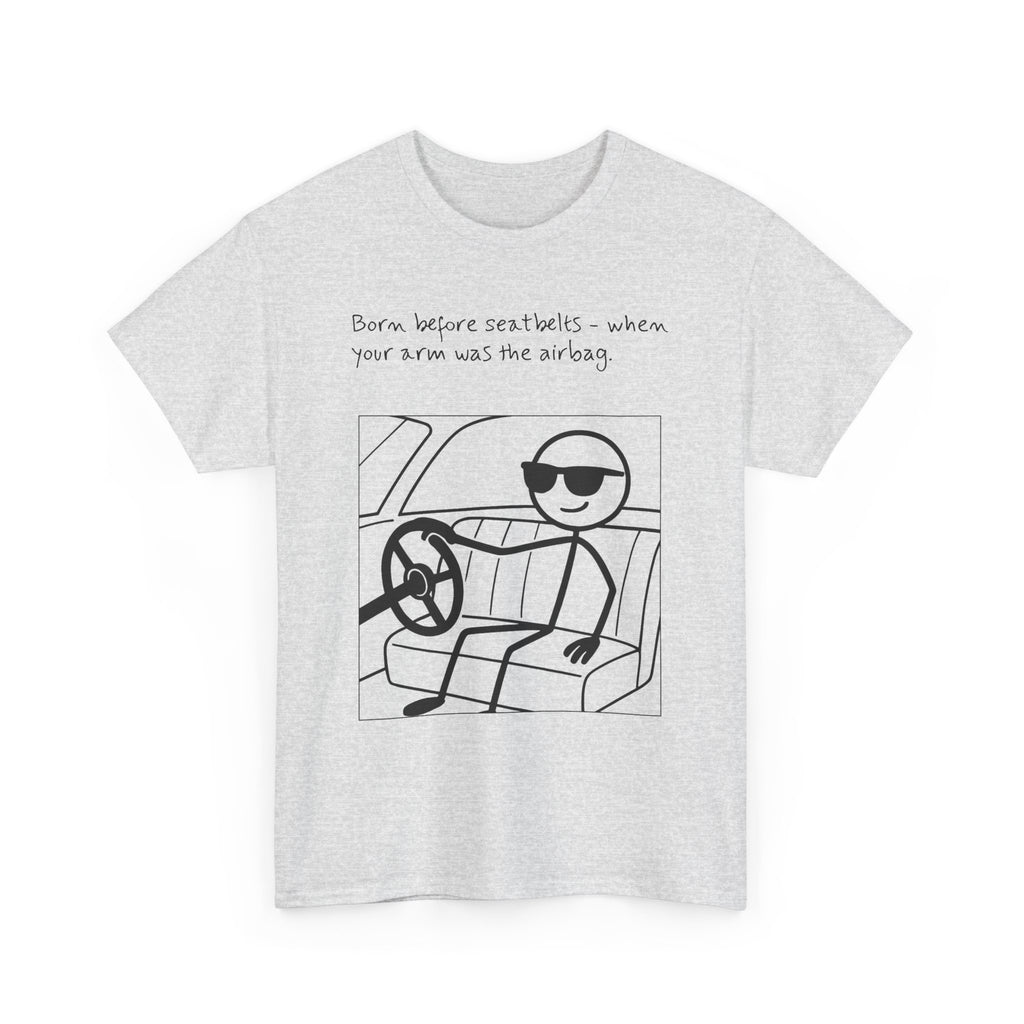 Born Before Seatbelts Vintage-Style Tee