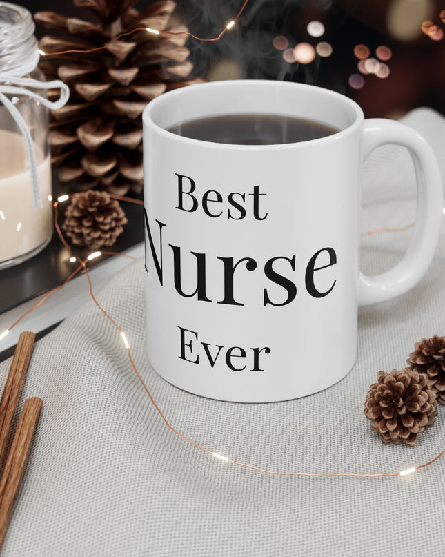 Best Teacher Ever Ceramic Mug — Photo Personalized Gift for Educators (11oz/15oz)
