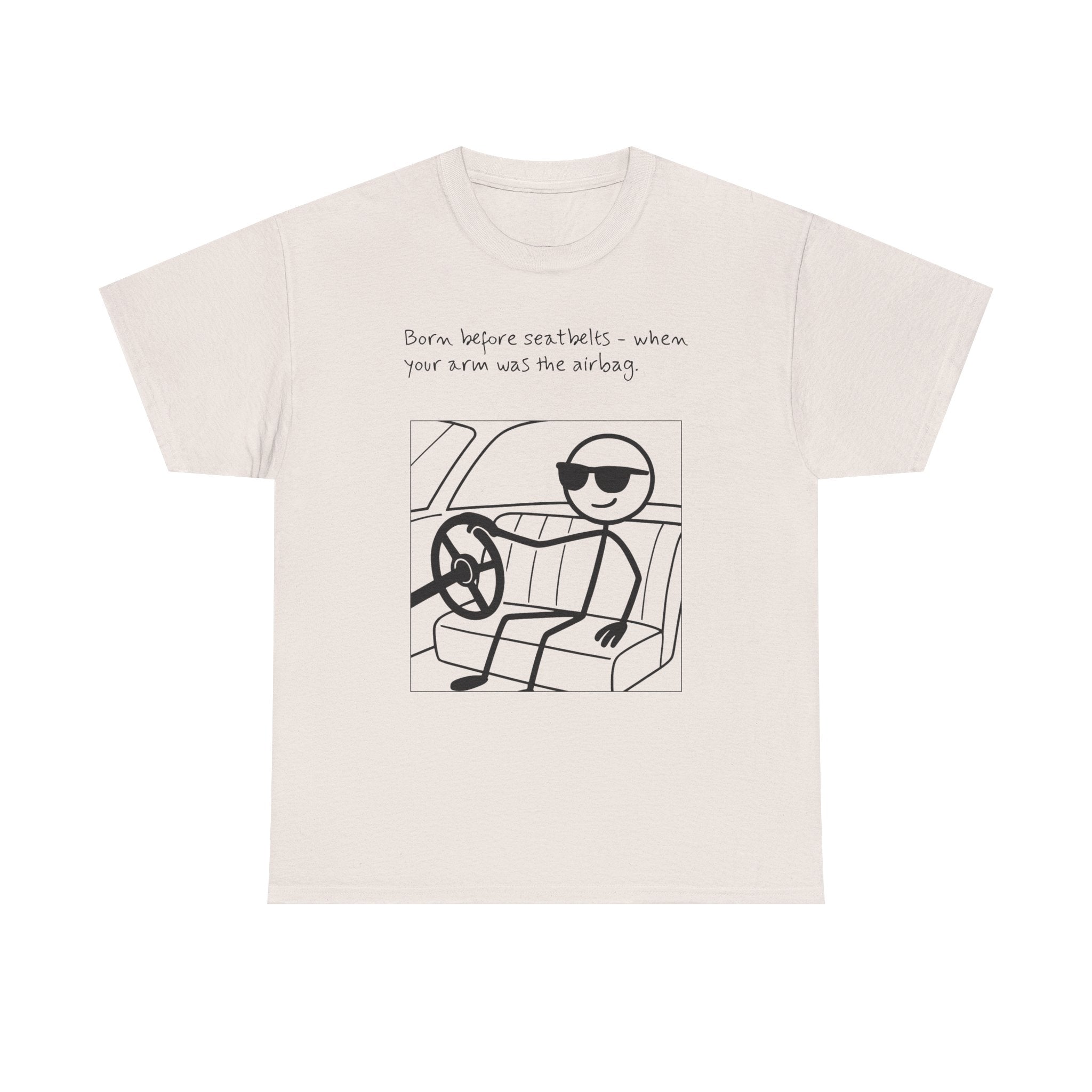 Born Before Seatbelts Vintage-Style Tee