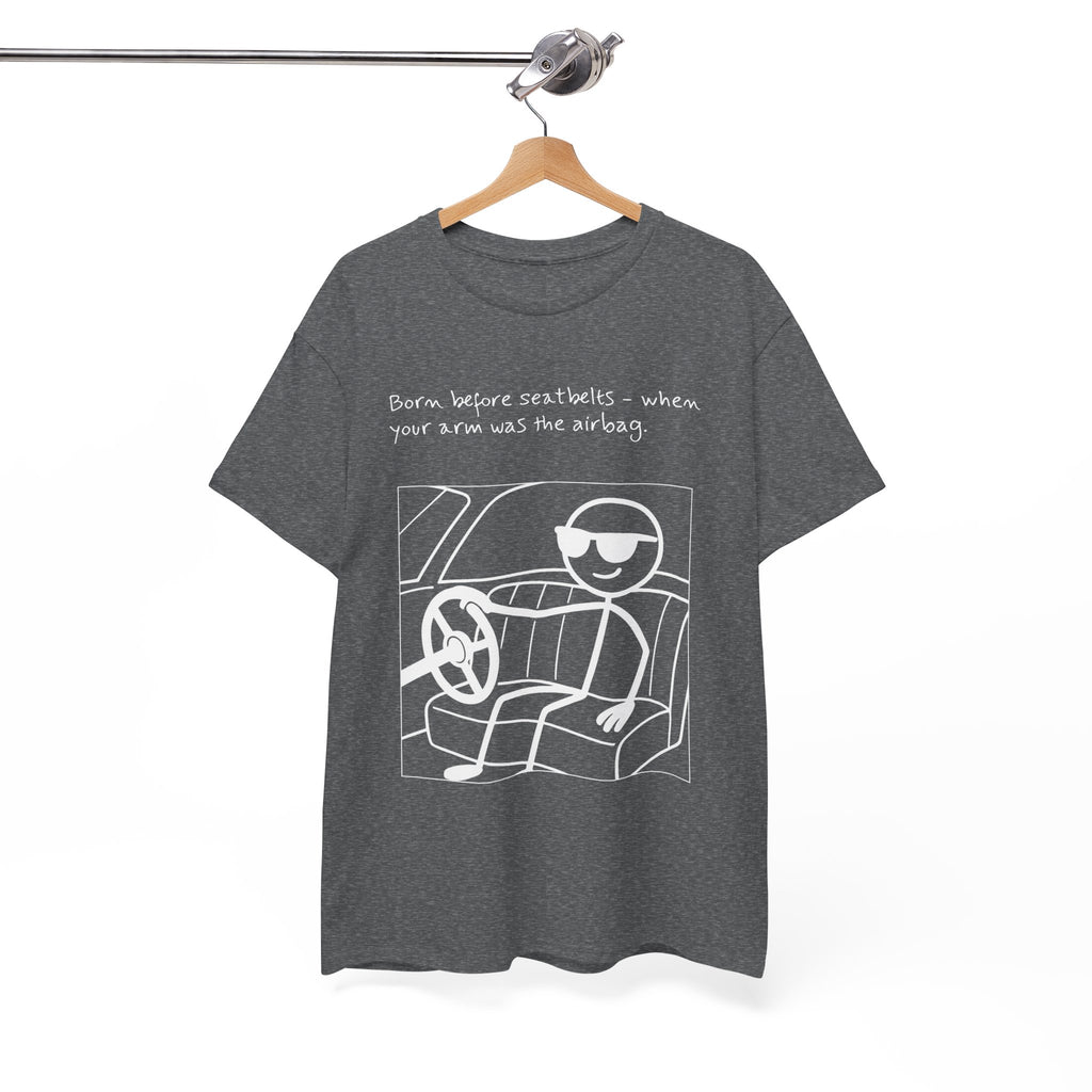 Born Before Seatbelts Vintage-Style Tee