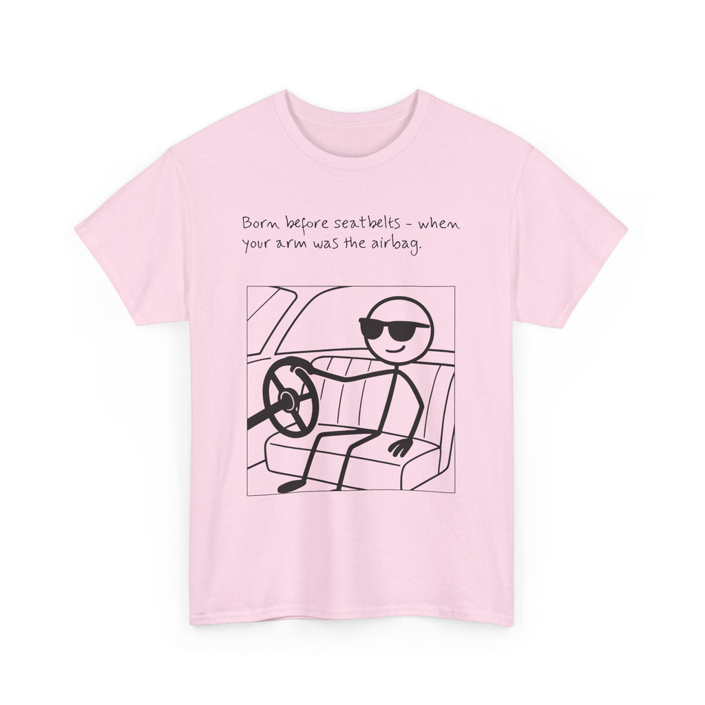 Born Before Seatbelts Vintage-Style Tee