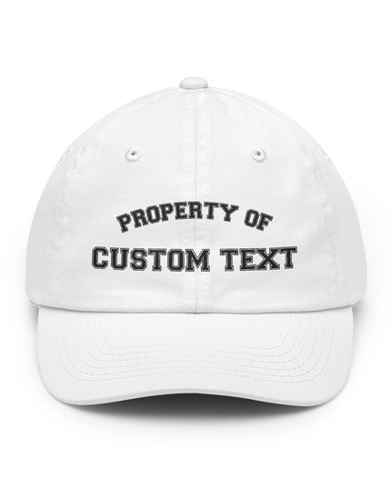 Customizable "Property Of" Hat — Personalized Classic Baseball Cap