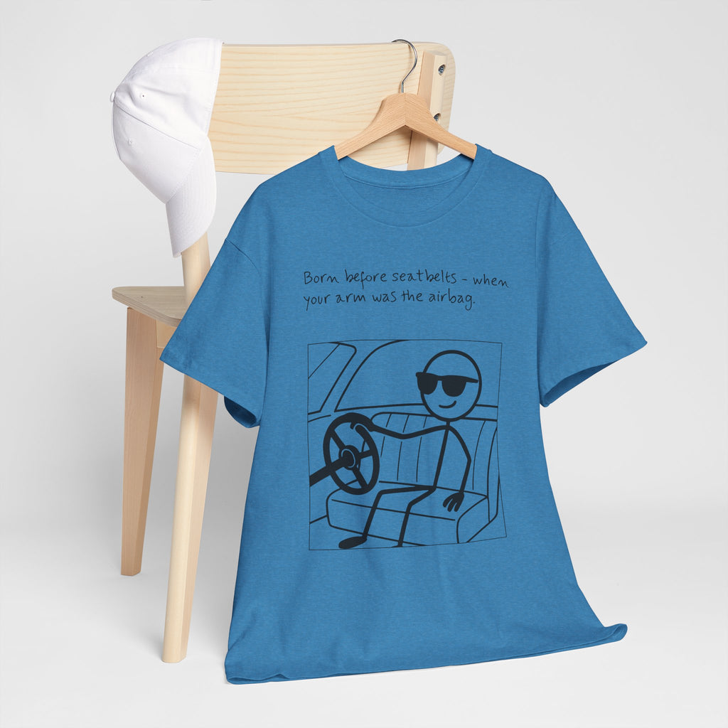 Born Before Seatbelts Vintage-Style Tee