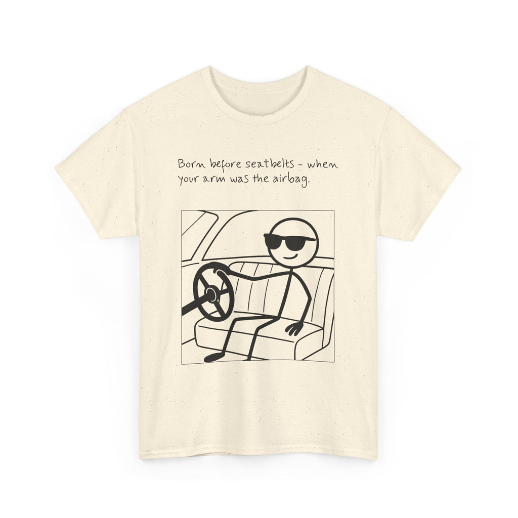 Born Before Seatbelts Vintage-Style Tee