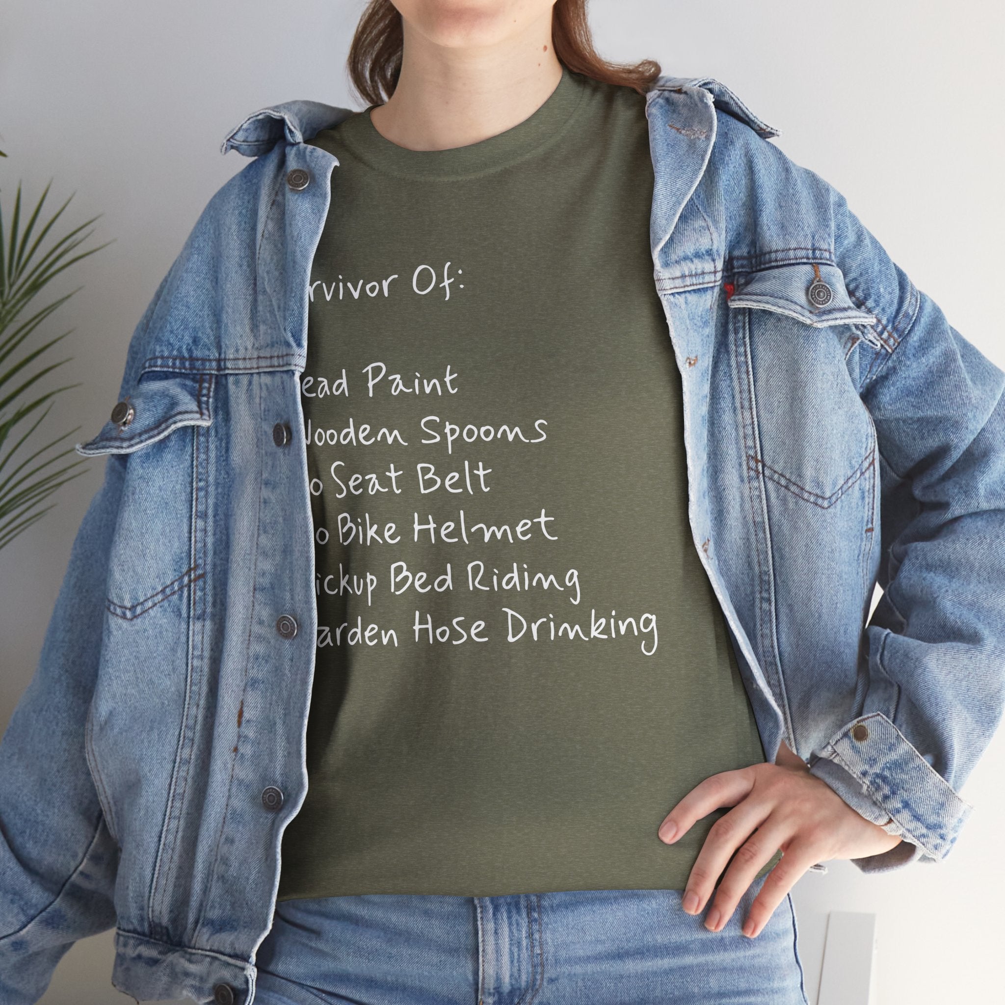 Funny Survivor Awareness Vintage-Style Tee