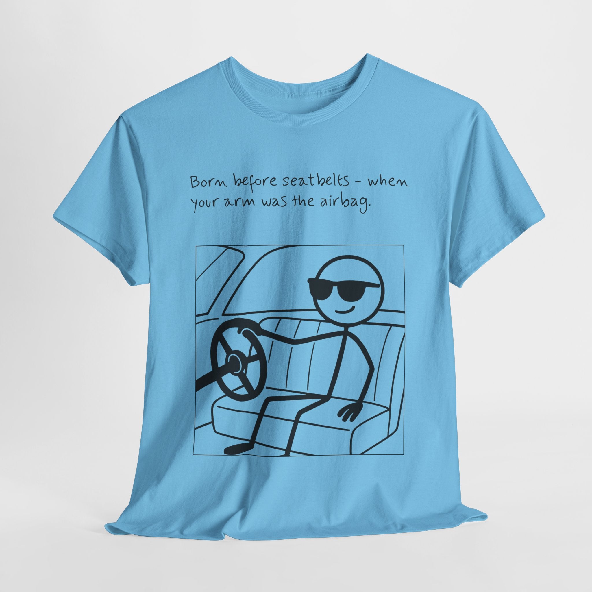 Born Before Seatbelts Vintage-Style Tee
