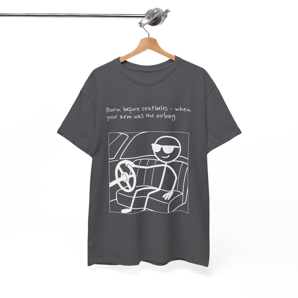 Born Before Seatbelts Vintage-Style Tee