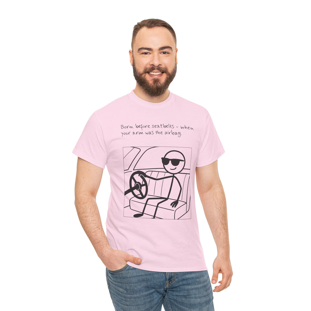 Born Before Seatbelts Vintage-Style Tee