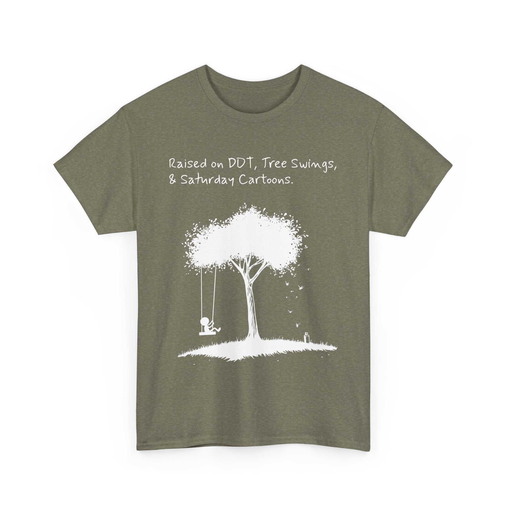 DDT, Tree Swings, & Saturday Cartoons Vintage-Style Tee