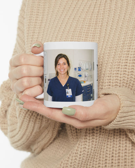 Best Teacher Ever Ceramic Mug — Photo Personalized Gift for Educators (11oz/15oz)