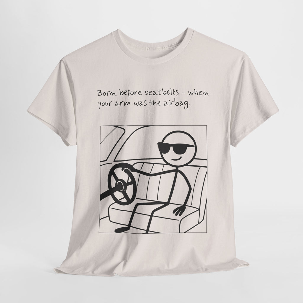 Born Before Seatbelts Vintage-Style Tee