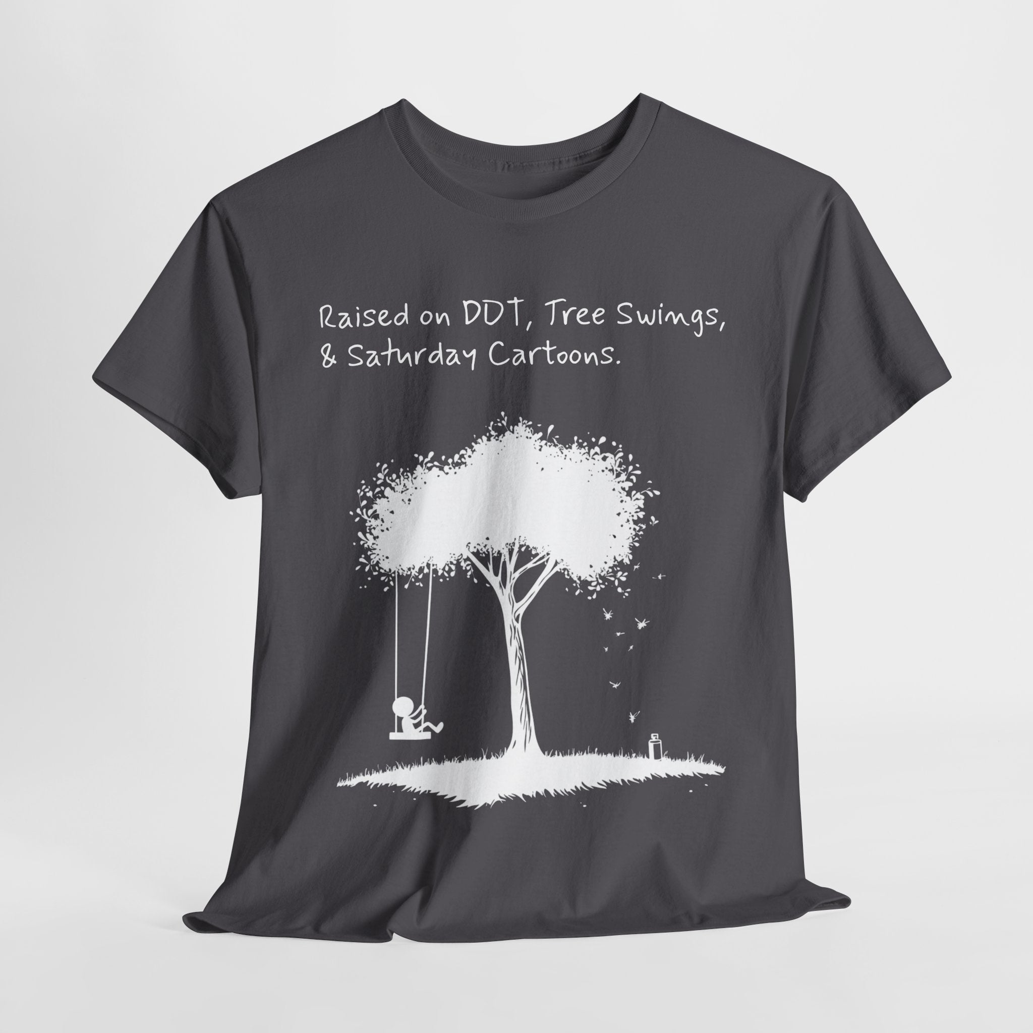 DDT, Tree Swings, & Saturday Cartoons Vintage-Style Tee