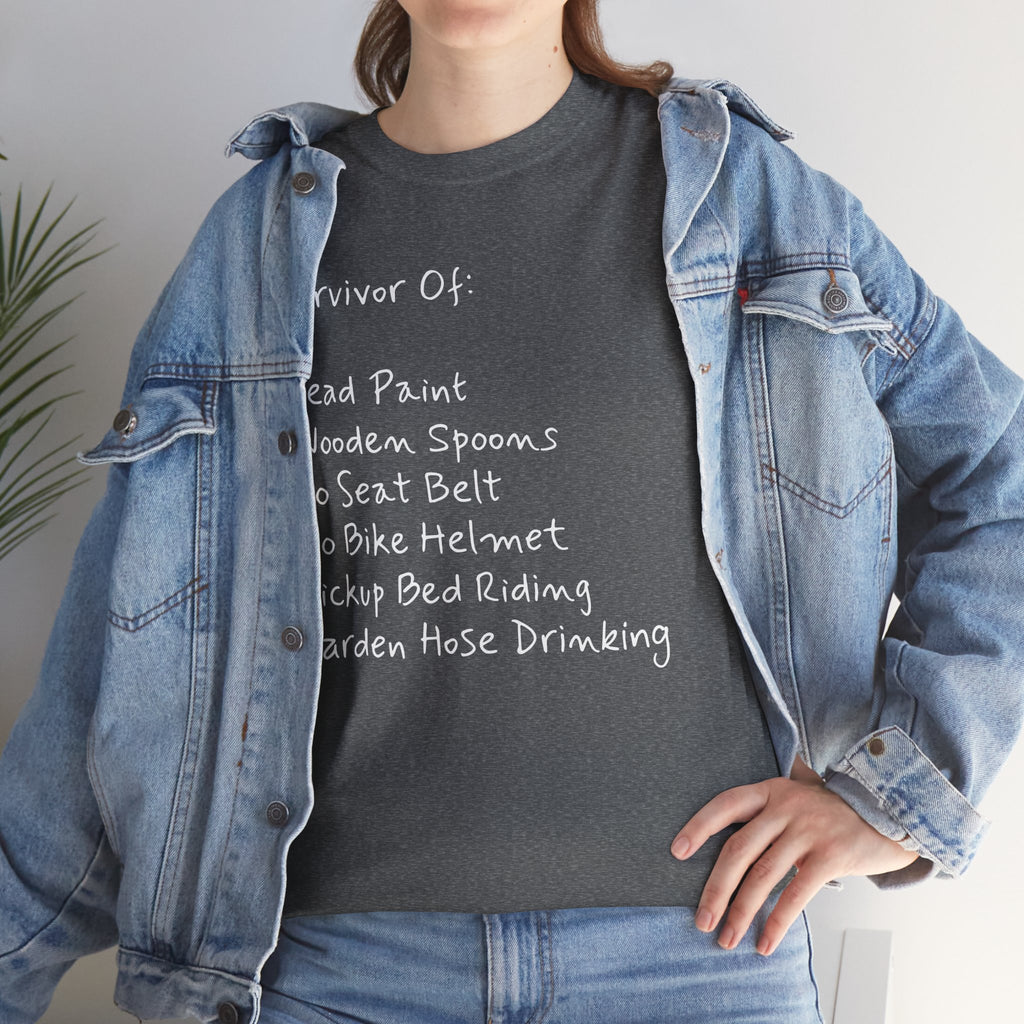 Funny Survivor Awareness Vintage-Style Tee