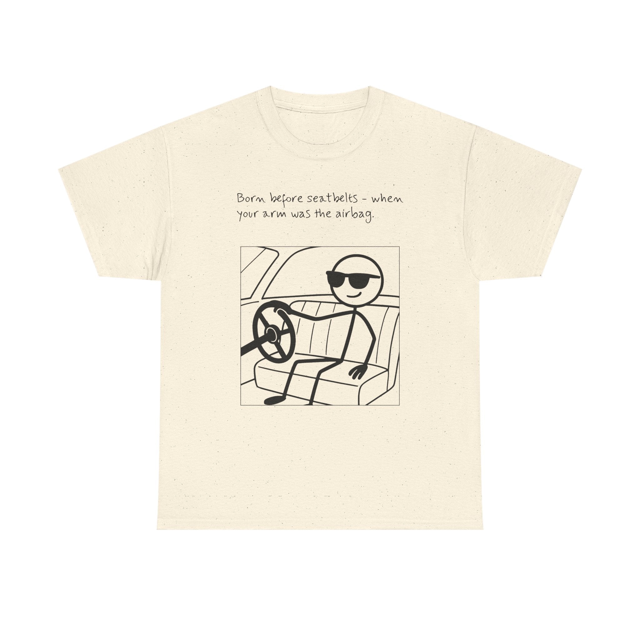Born Before Seatbelts Vintage-Style Tee