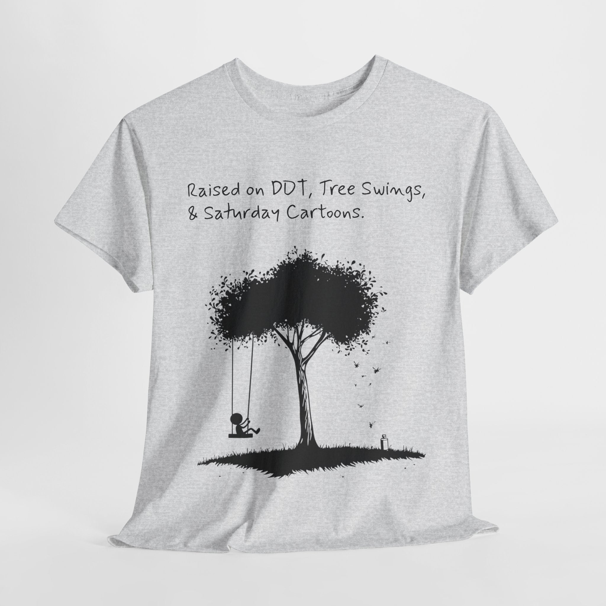 DDT, Tree Swings, & Saturday Cartoons Vintage-Style Tee