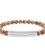 Stainless Steel (No coating) / Picture Jasper / One Size