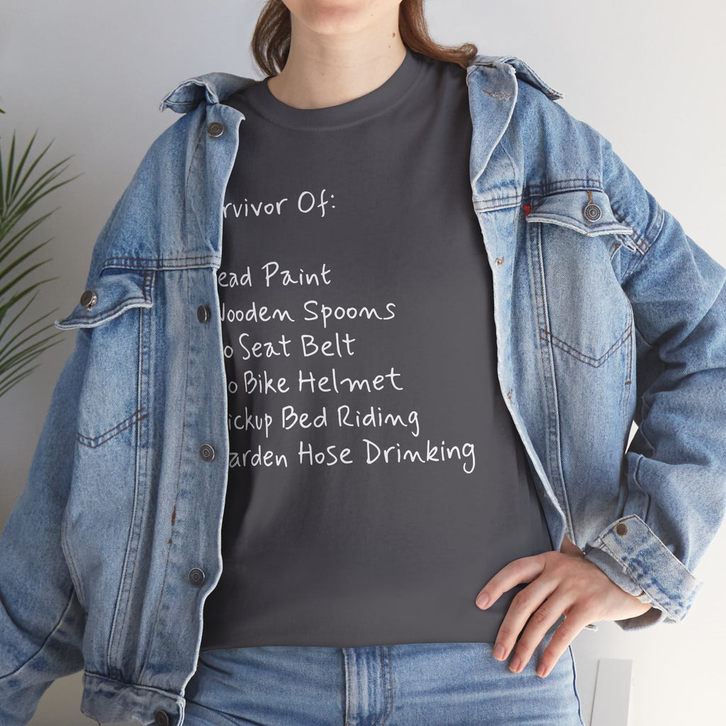 Funny Survivor Awareness Vintage-Style Tee