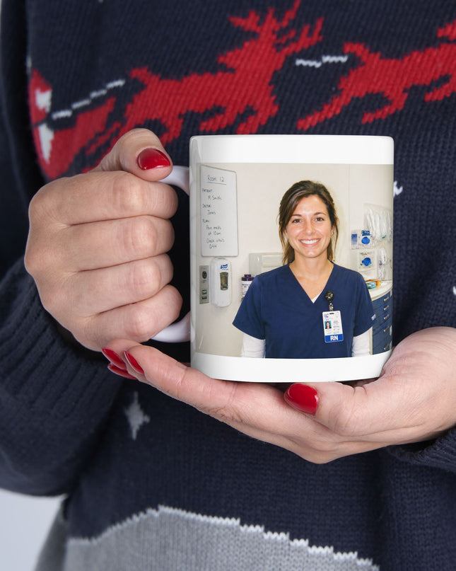 Best Teacher Ever Ceramic Mug — Photo Personalized Gift for Educators (11oz/15oz)