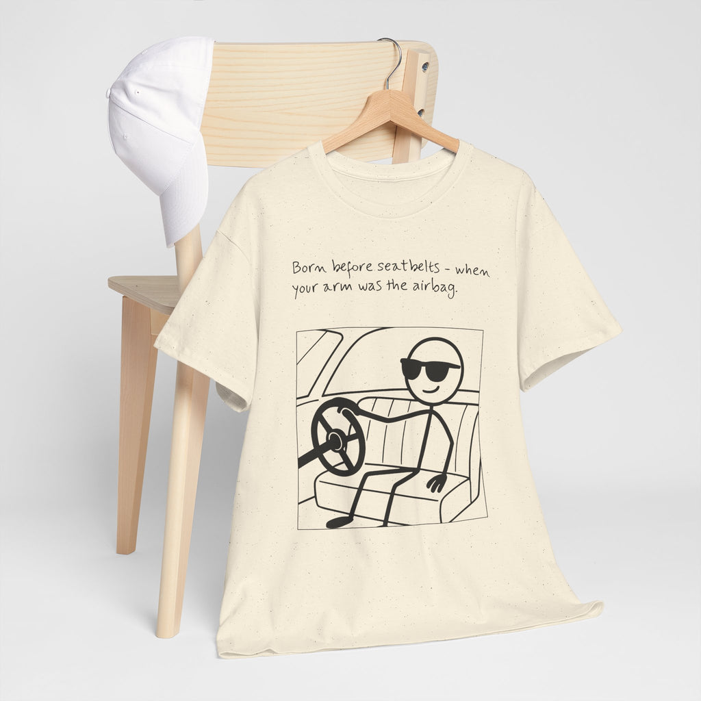 Born Before Seatbelts Vintage-Style Tee