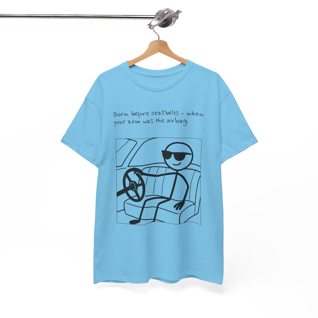 Born Before Seatbelts Vintage-Style Tee