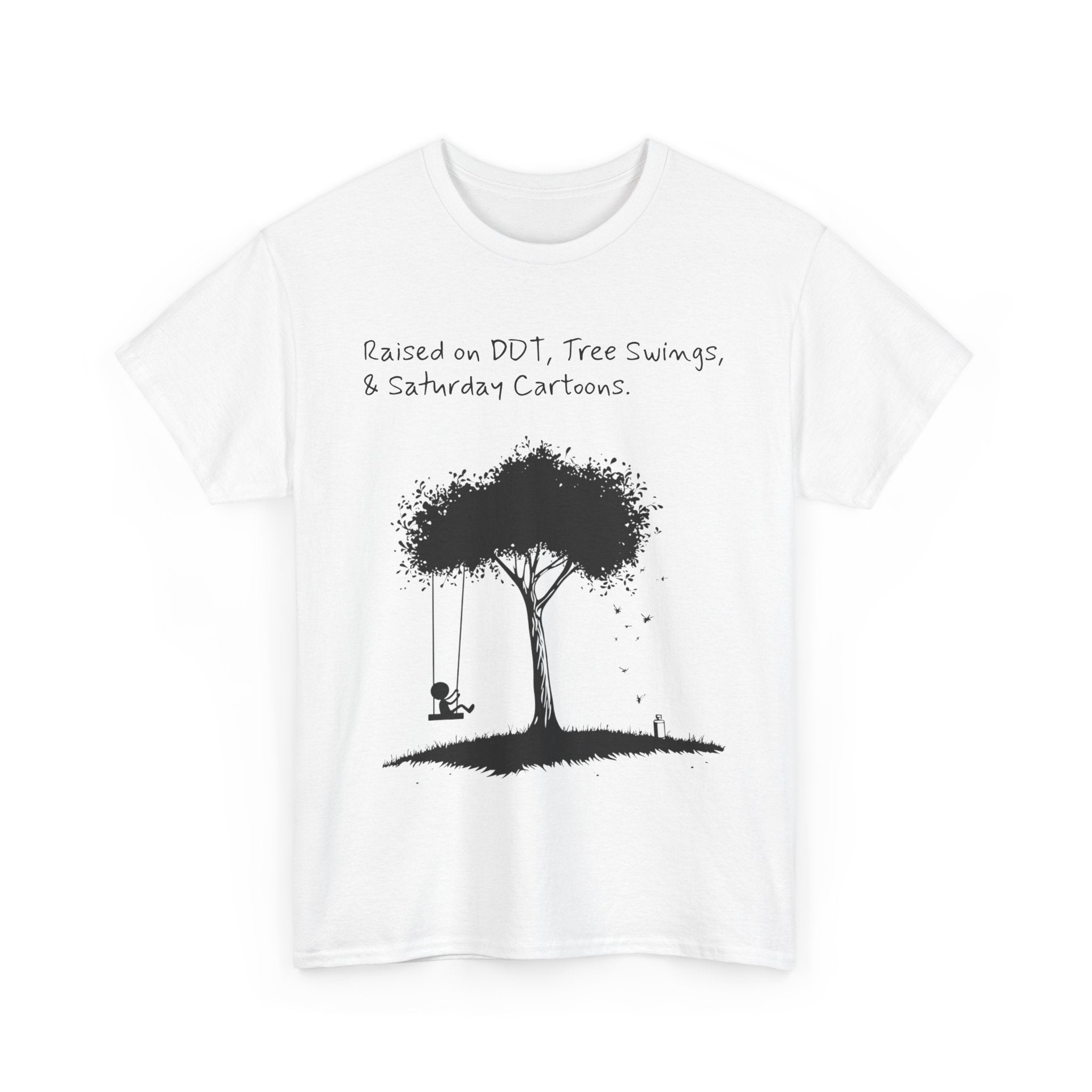 DDT, Tree Swings, & Saturday Cartoons Vintage-Style Tee