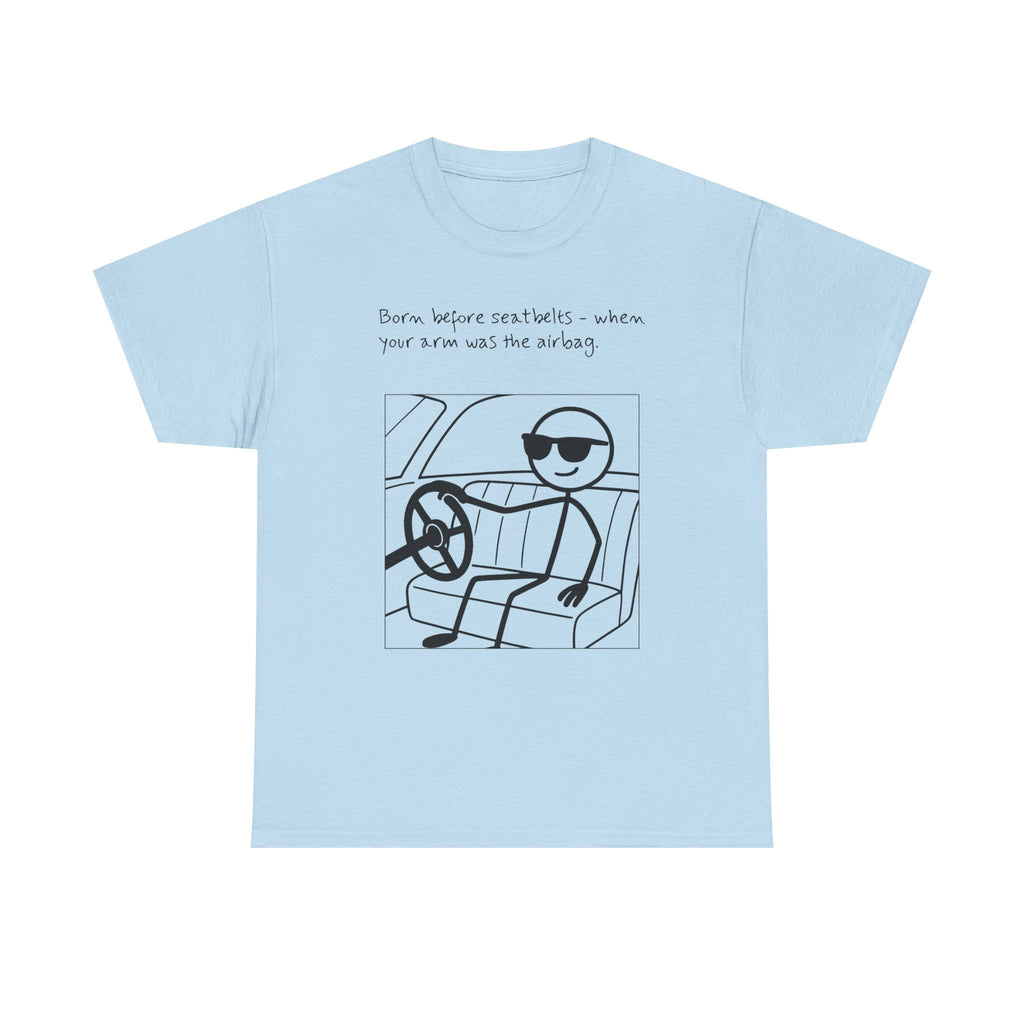 Born Before Seatbelts Vintage-Style Tee