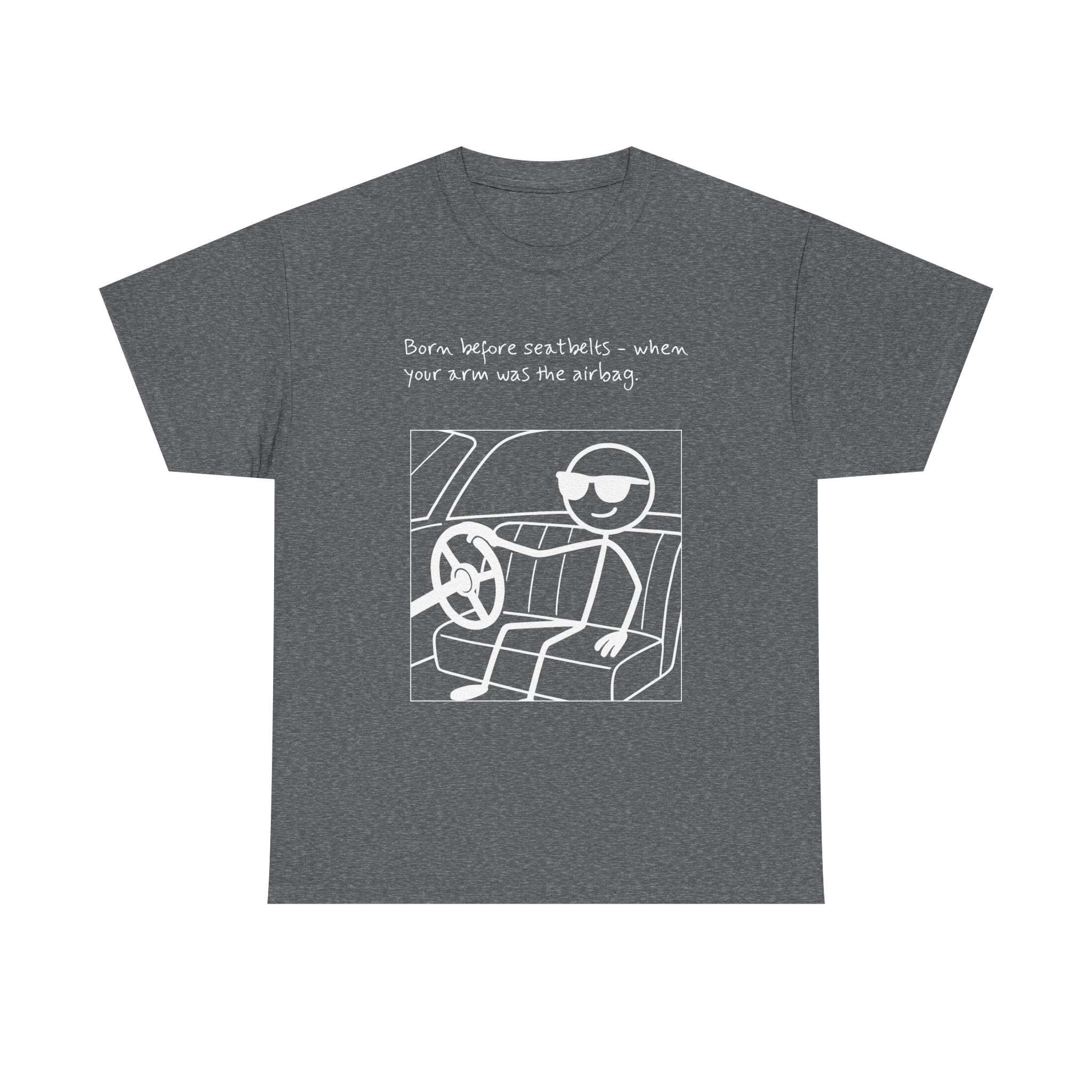 Born Before Seatbelts Vintage-Style Tee