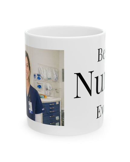 Best Teacher Ever Ceramic Mug — Photo Personalized Gift for Educators (11oz/15oz)