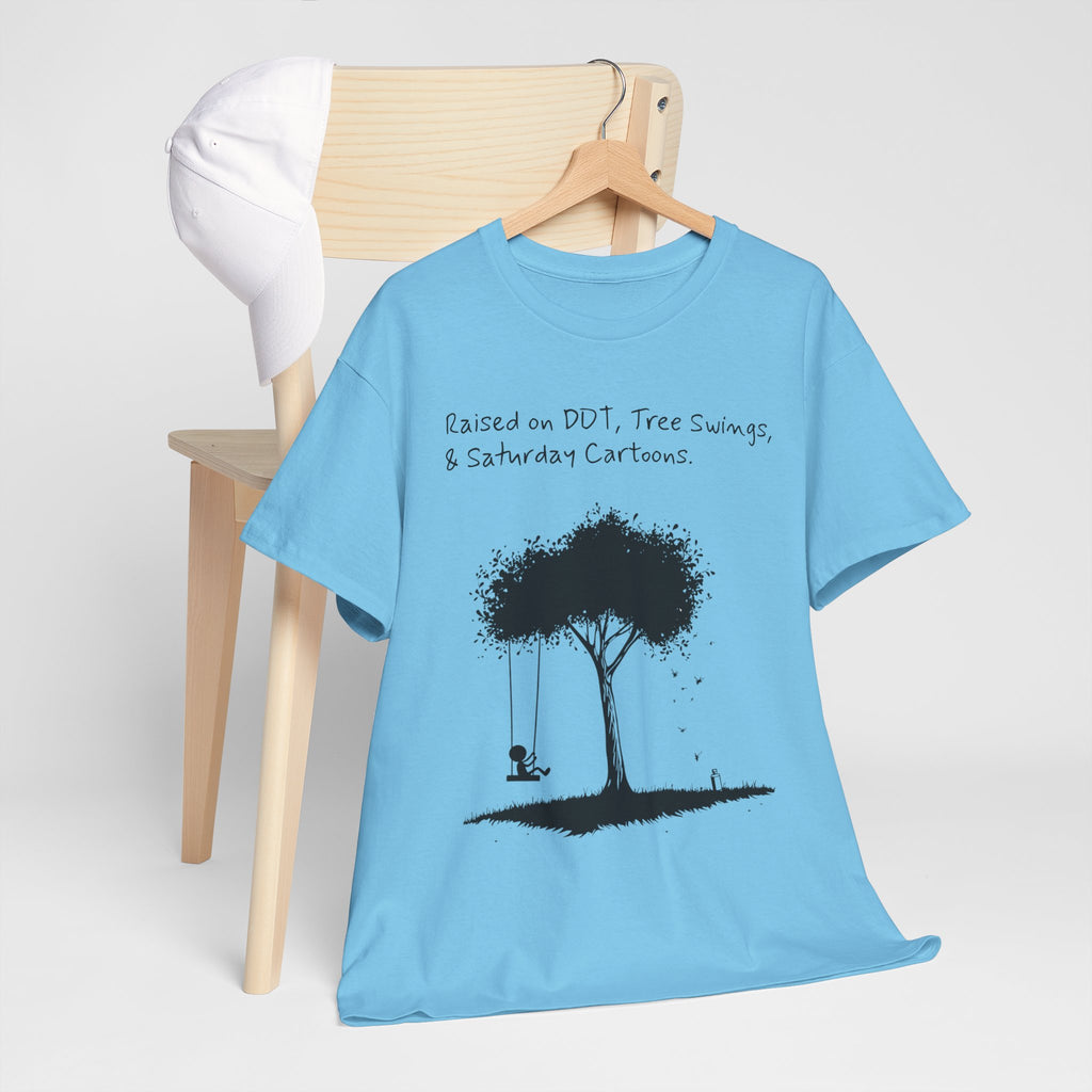 DDT, Tree Swings, & Saturday Cartoons Vintage-Style Tee