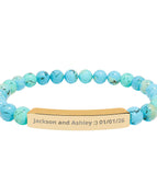 18K Gold PVD coating / Turquoise / One Size