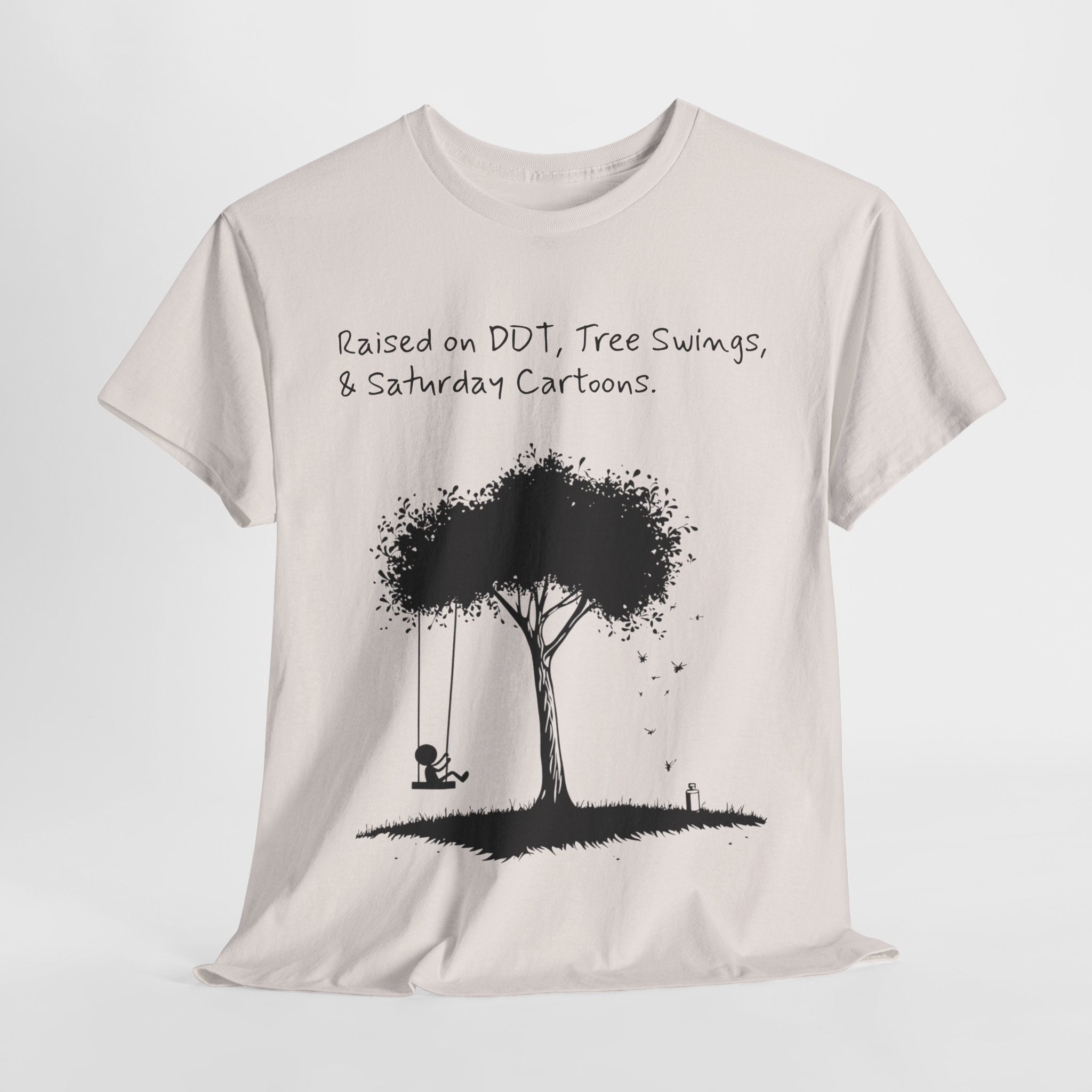 DDT, Tree Swings, & Saturday Cartoons Vintage-Style Tee