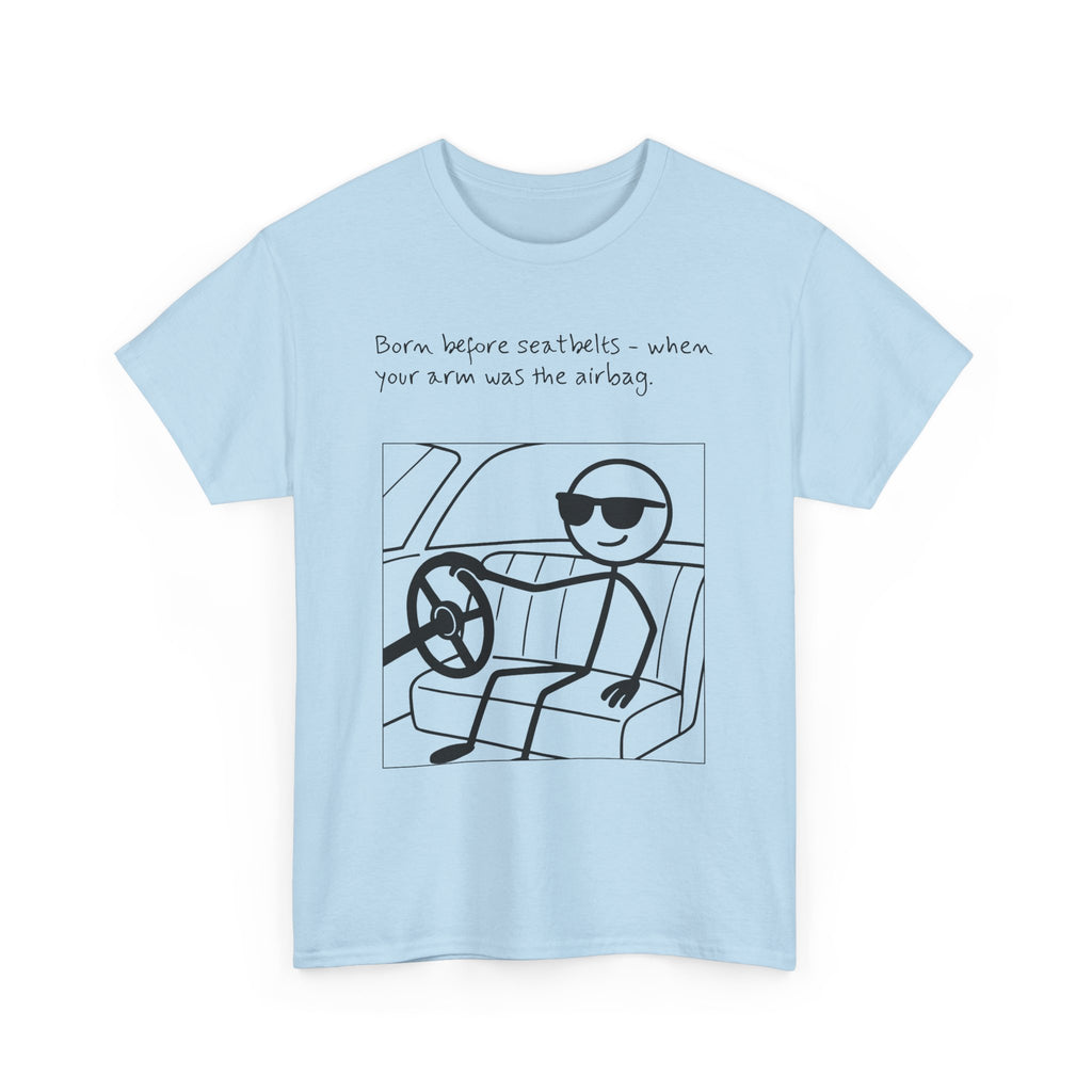 Born Before Seatbelts Vintage-Style Tee