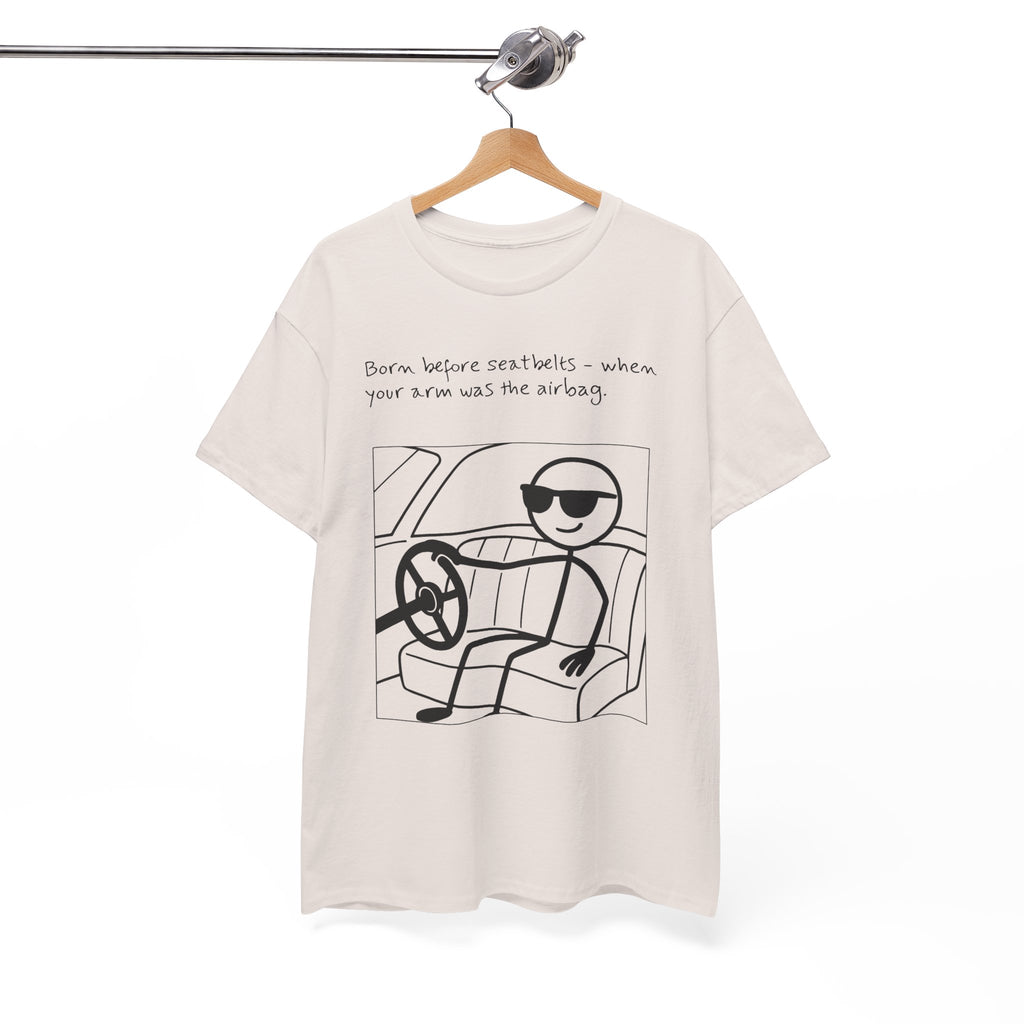 Born Before Seatbelts Vintage-Style Tee