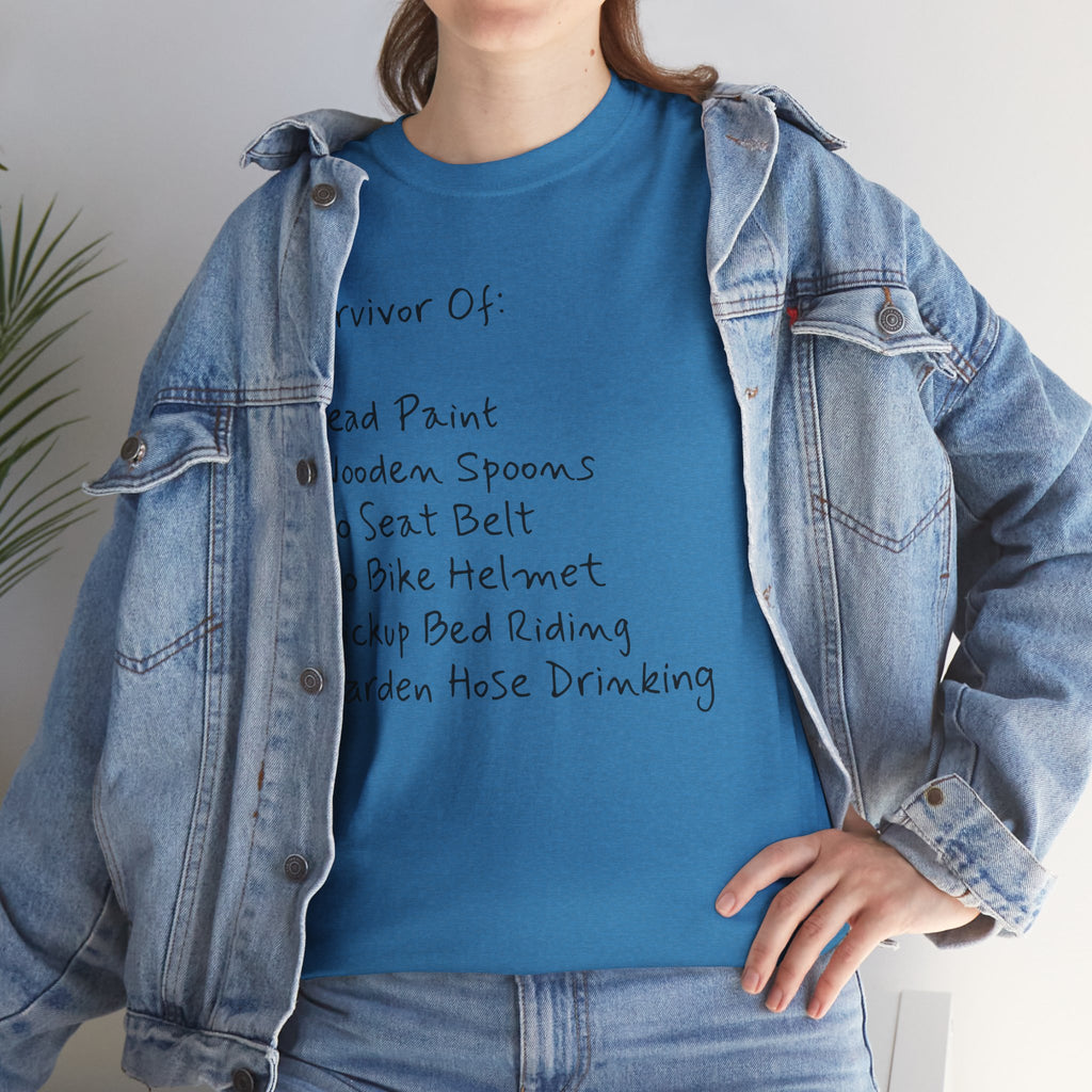 Funny Survivor Awareness Vintage-Style Tee