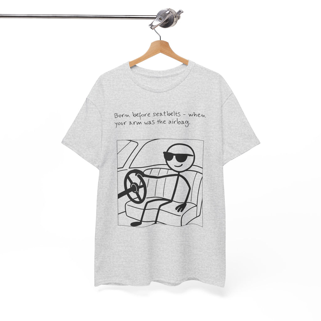 Born Before Seatbelts Vintage-Style Tee