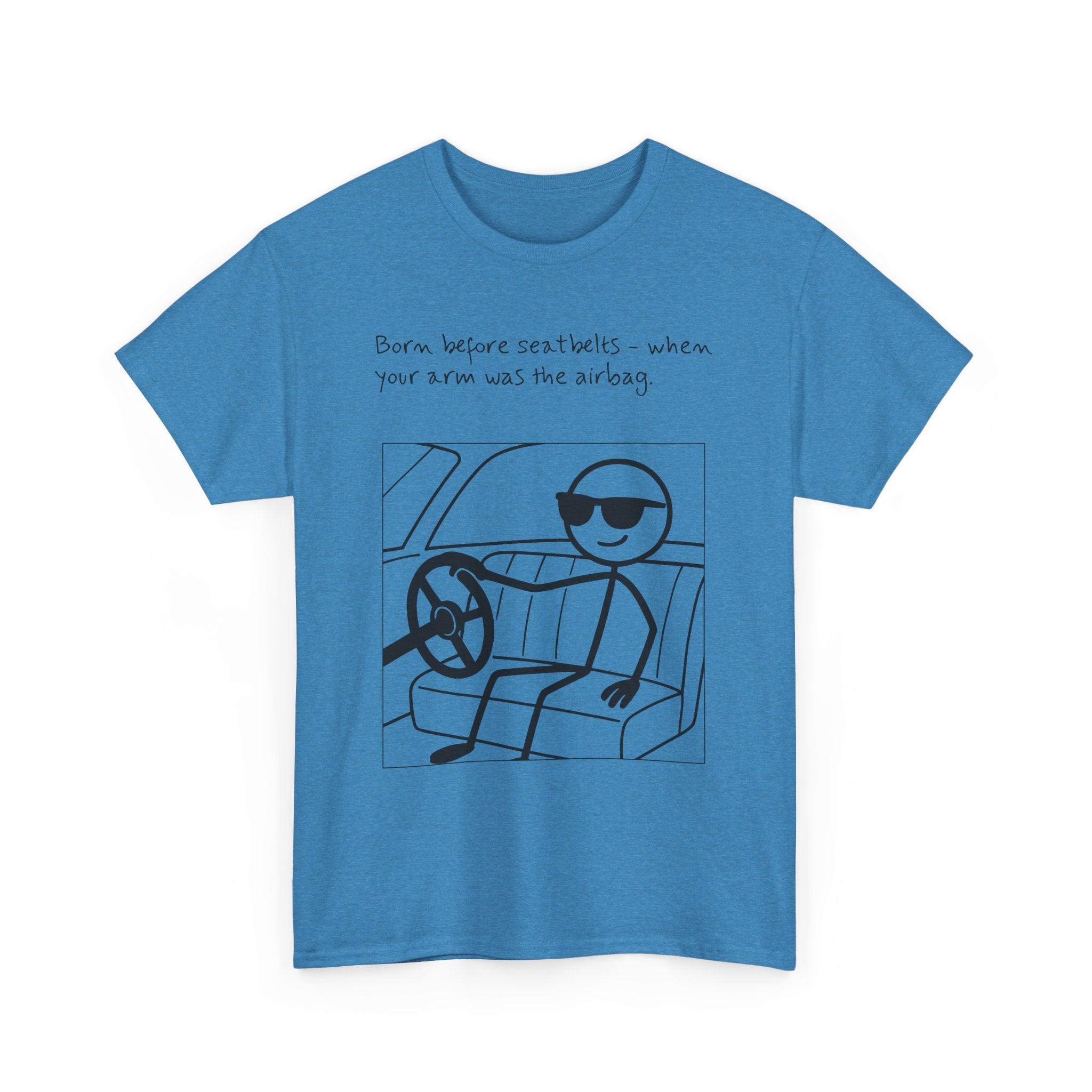 Born Before Seatbelts Vintage-Style Tee