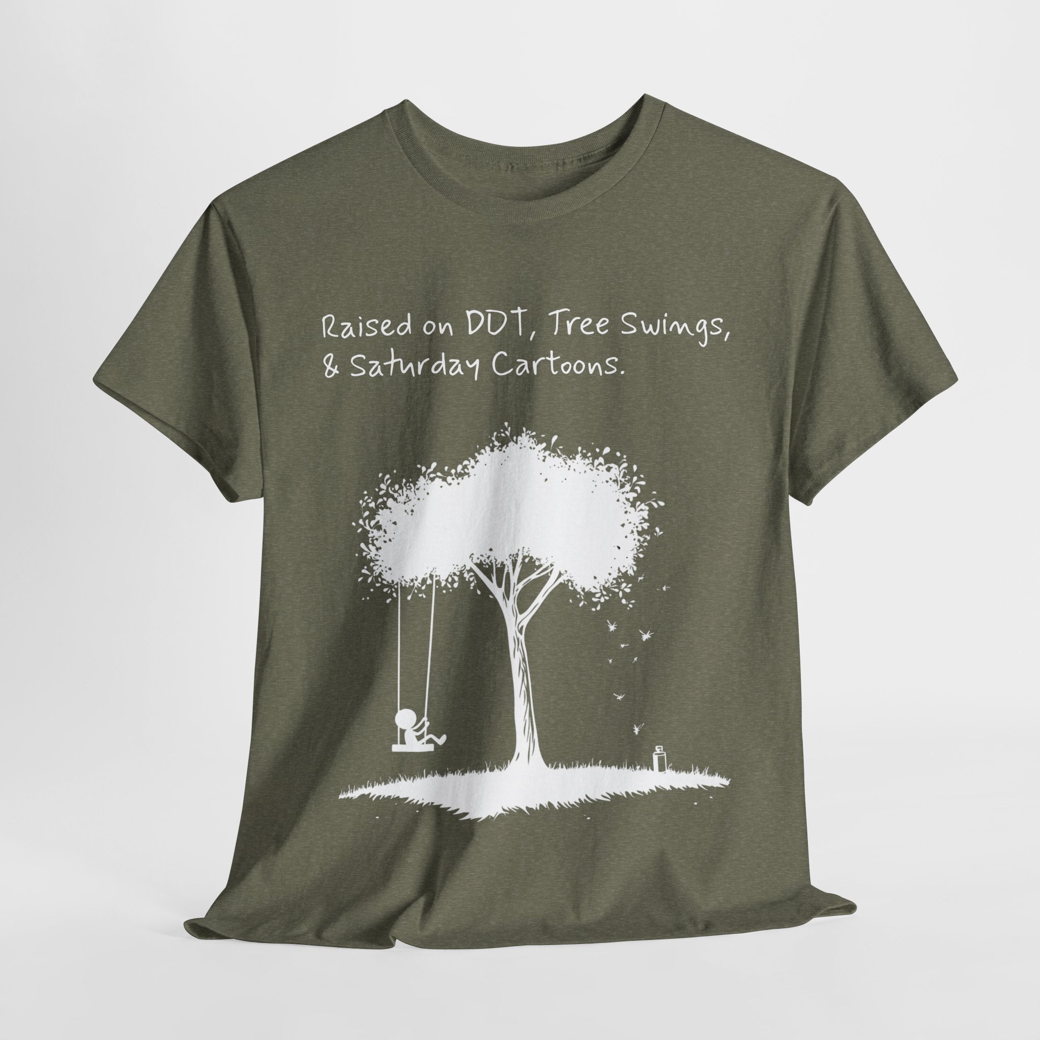 DDT, Tree Swings, & Saturday Cartoons Vintage-Style Tee