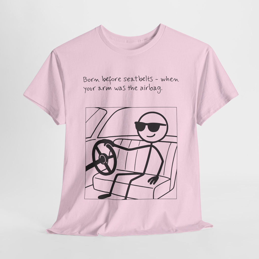 Born Before Seatbelts Vintage-Style Tee