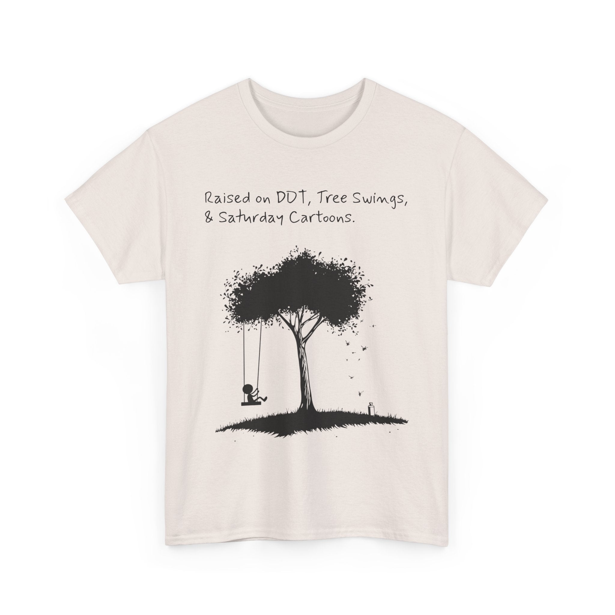 DDT, Tree Swings, & Saturday Cartoons Vintage-Style Tee