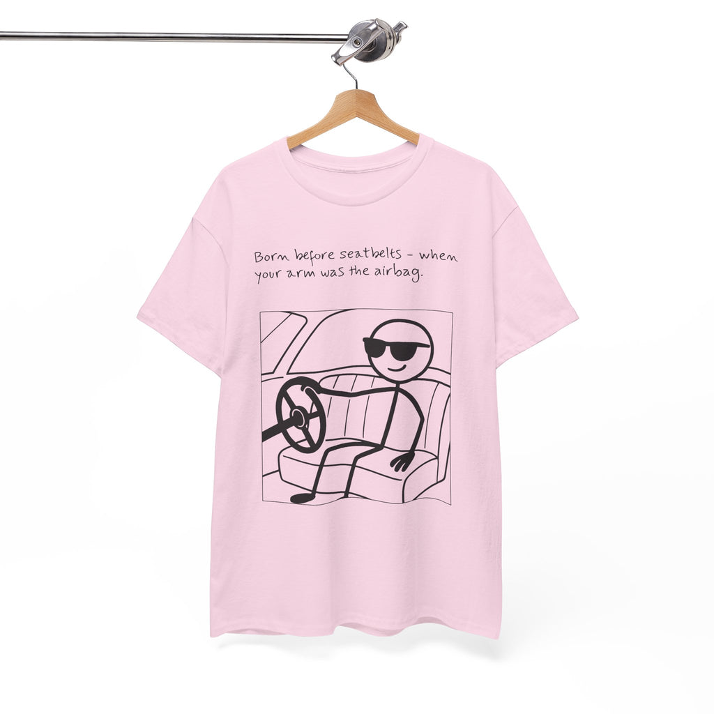Born Before Seatbelts Vintage-Style Tee