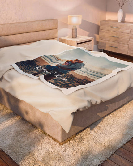 Personalized Photo Plush Blanket — Custom Names (e.g., Ashley & Kevin)