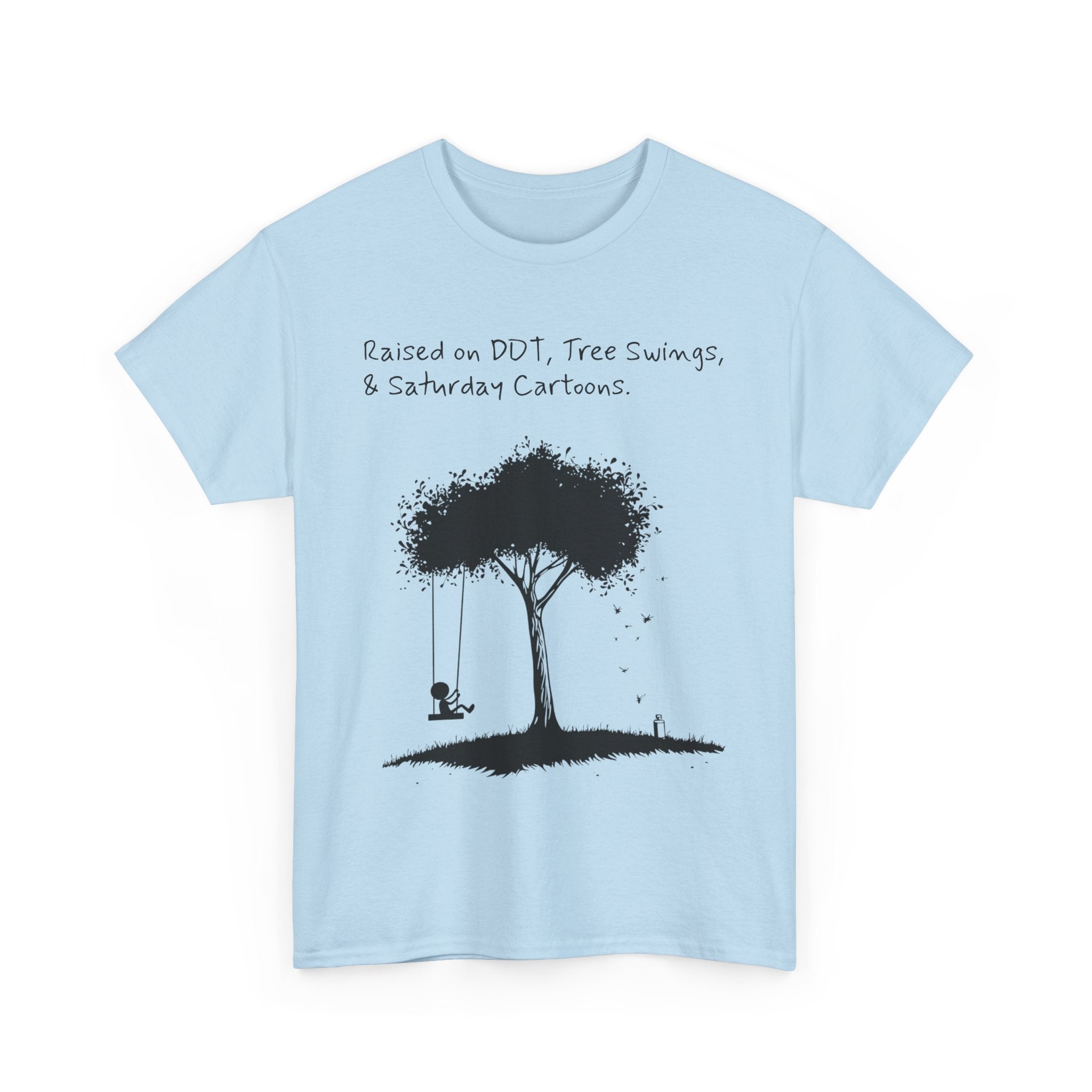 DDT, Tree Swings, & Saturday Cartoons Vintage-Style Tee