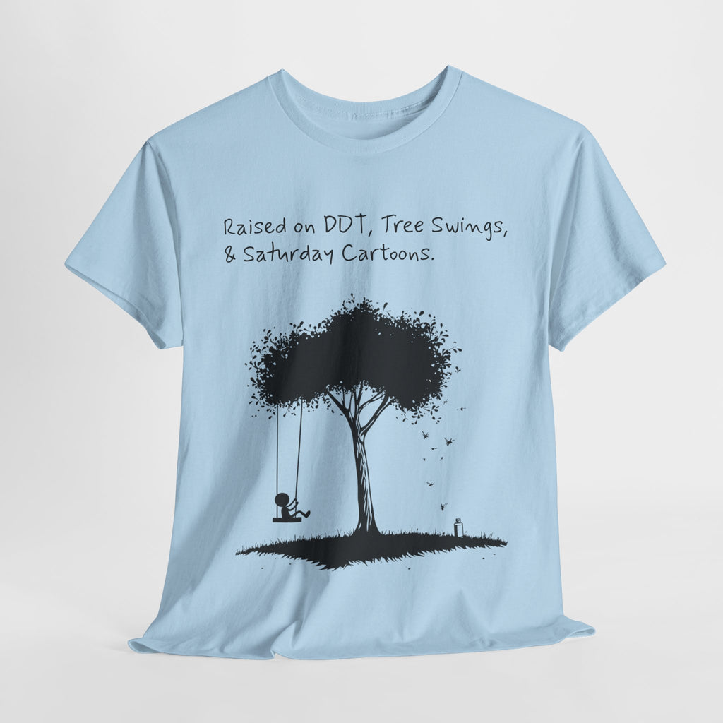 DDT, Tree Swings, & Saturday Cartoons Vintage-Style Tee