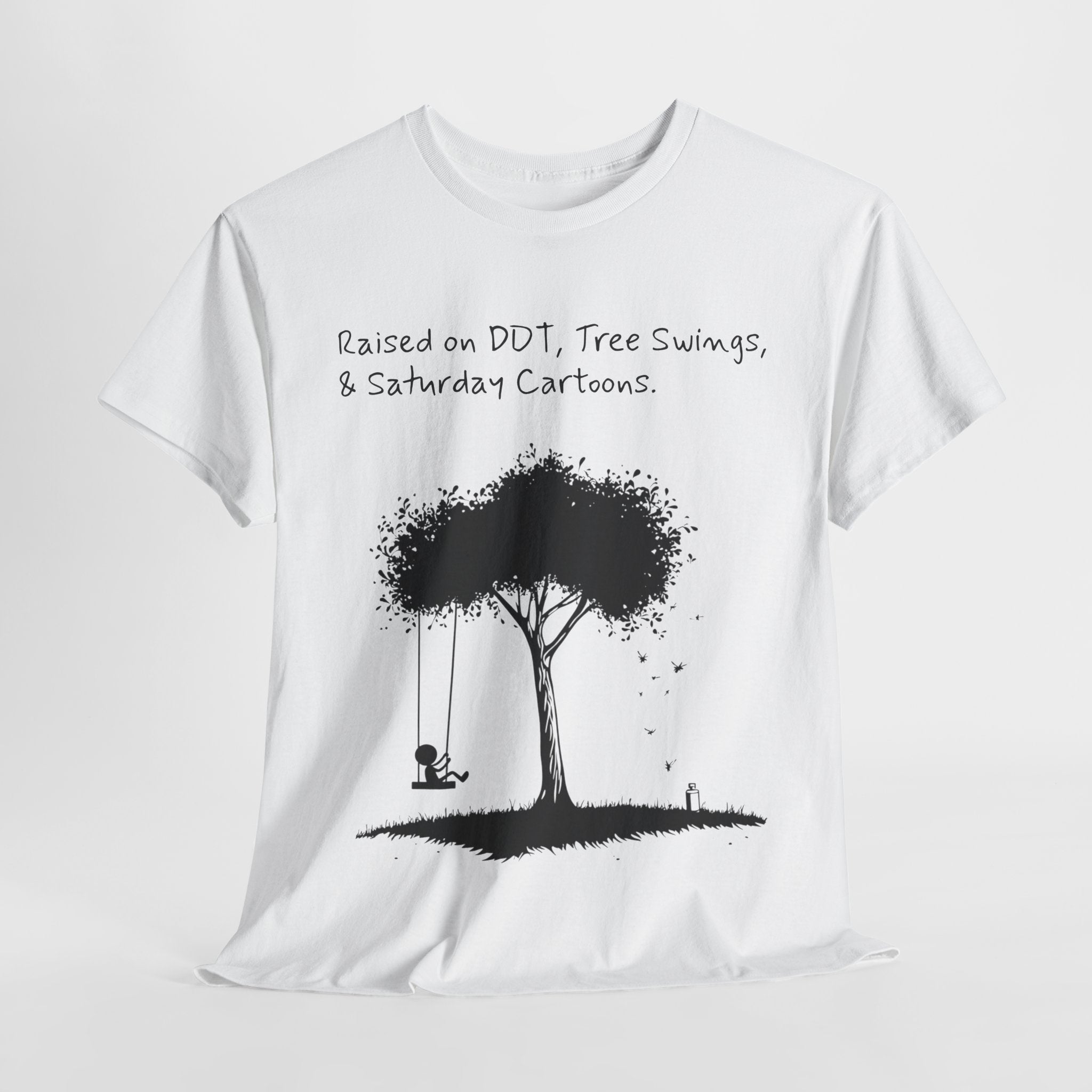 DDT, Tree Swings, & Saturday Cartoons Vintage-Style Tee