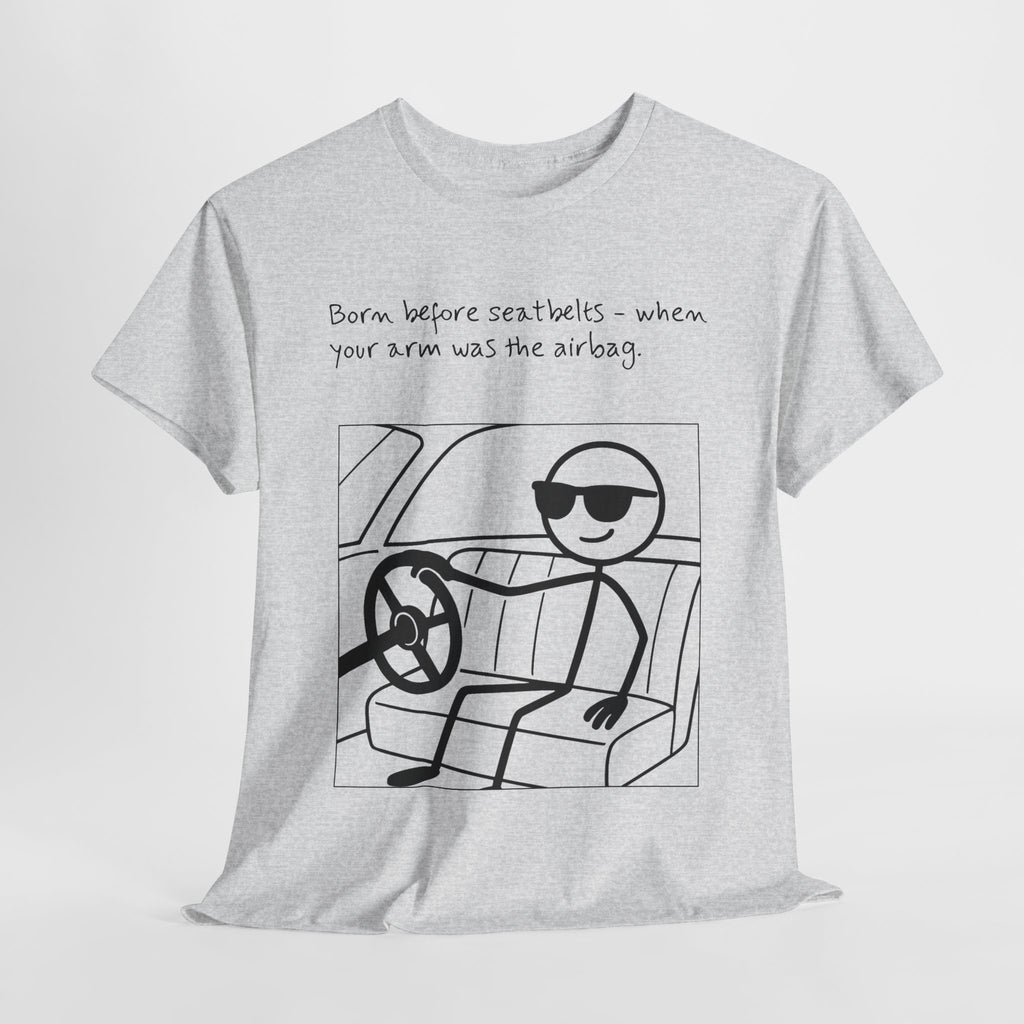 Born Before Seatbelts Vintage-Style Tee