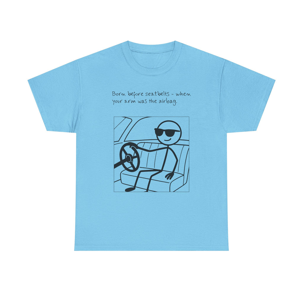 Born Before Seatbelts Vintage-Style Tee