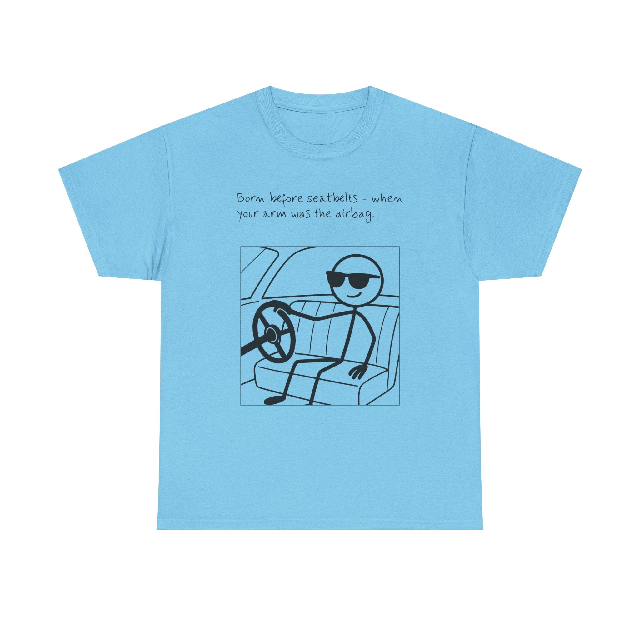 Born Before Seatbelts Vintage-Style Tee