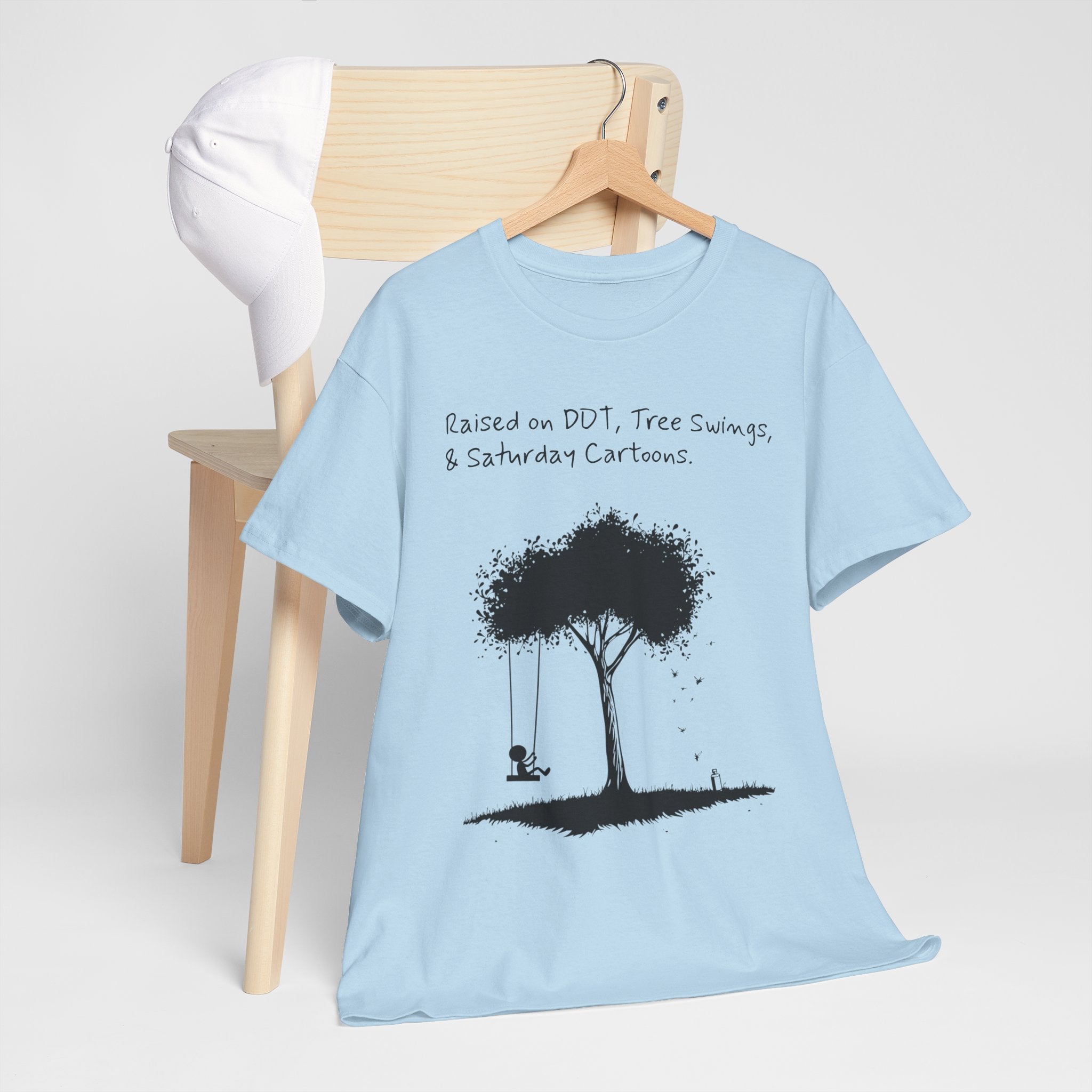 DDT, Tree Swings, & Saturday Cartoons Vintage-Style Tee
