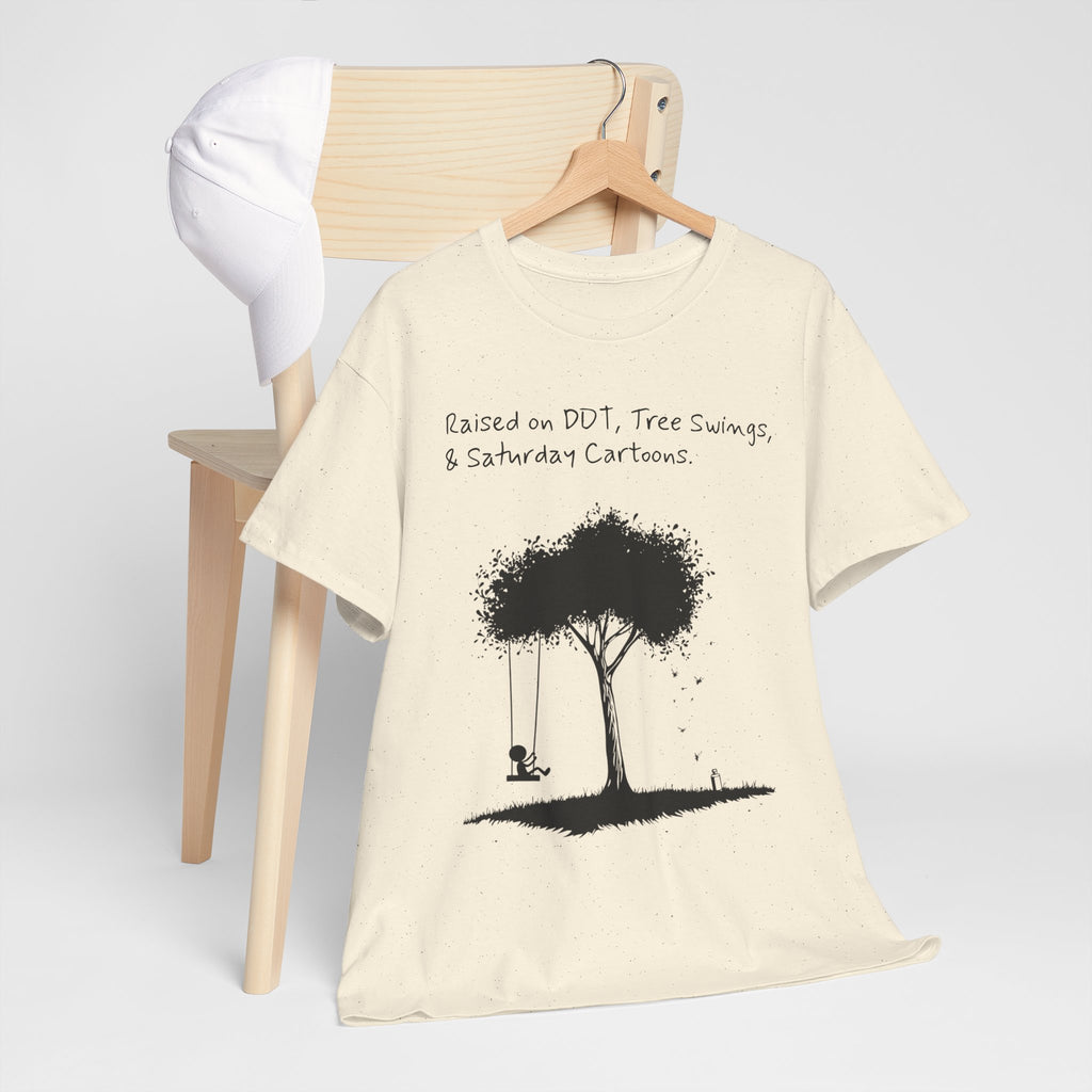 DDT, Tree Swings, & Saturday Cartoons Vintage-Style Tee